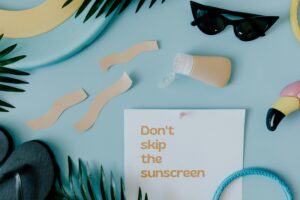 Picture reminding families to remember their sunscreen