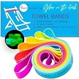 Towel Bands (6-Pack) - DVC Advantages Towel Bands (6-Pack), Beach Pool & Cruise Chairs, Extra Durable, No Snapping, Cruise Ship & Beach Essentials, Great Alternative to Beach Towel Clips (3 Regular + 3 Glow in The Dark