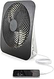 Treva 10-Inch Portable Desk Battery Fan - DVC Advantages Treva 10-Inch Portable Desk Battery Fan, Powered by Battery and/or AC Adapter - Air Circulating with 2 Cooling Speeds, With Built In USB Charging Port