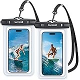 Lamicall Waterproof Phone Pouch Case - [2 Pack][Easy Lock & Heavy Duty] IPX8 Water Proof Cell Phone Dry Bag for Beach, Protector for iPhone 16 15 14 13 12 11 Pro Max Plus XS XR, Galaxy S24 S23, 4-7"
