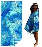 Microfiber Thin Lightweight Beach Towel - DVC Advantages Microfiber Thin Lightweight Beach Towel Sand Free Quick Dry Absorbent Compact Towels for Swimming Pool Camping Beach Accessories Large Easy Pack Travel Things for Vacation Essentials Adult Gift