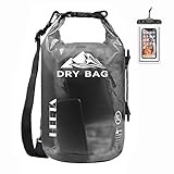 Waterproof Dry Bag - DVC Advantages HEETA Dry Bag Waterproof for Women Men, 5L/10L/20L/30L/40L Roll Top Lightweight Dry Storage Bag Backpack with Phone Case for Travel Swimming Boating Kayaking Paddle Board Camping Beach Accessories